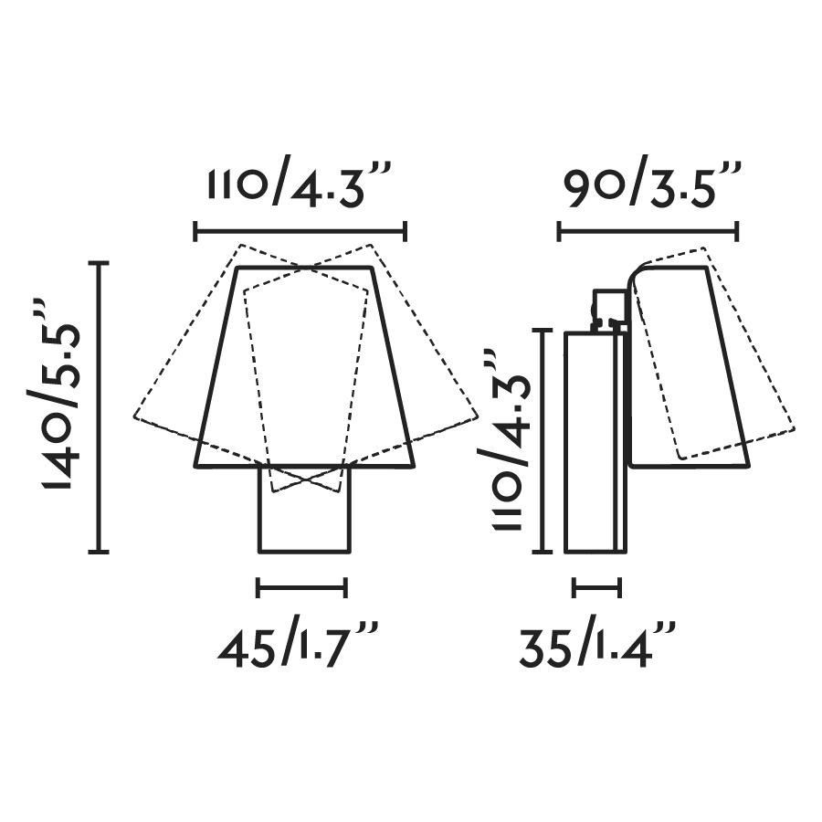 FARO 62163 LE PETIT nástěnná lampa, zlatá - FARO (obrázek 4)