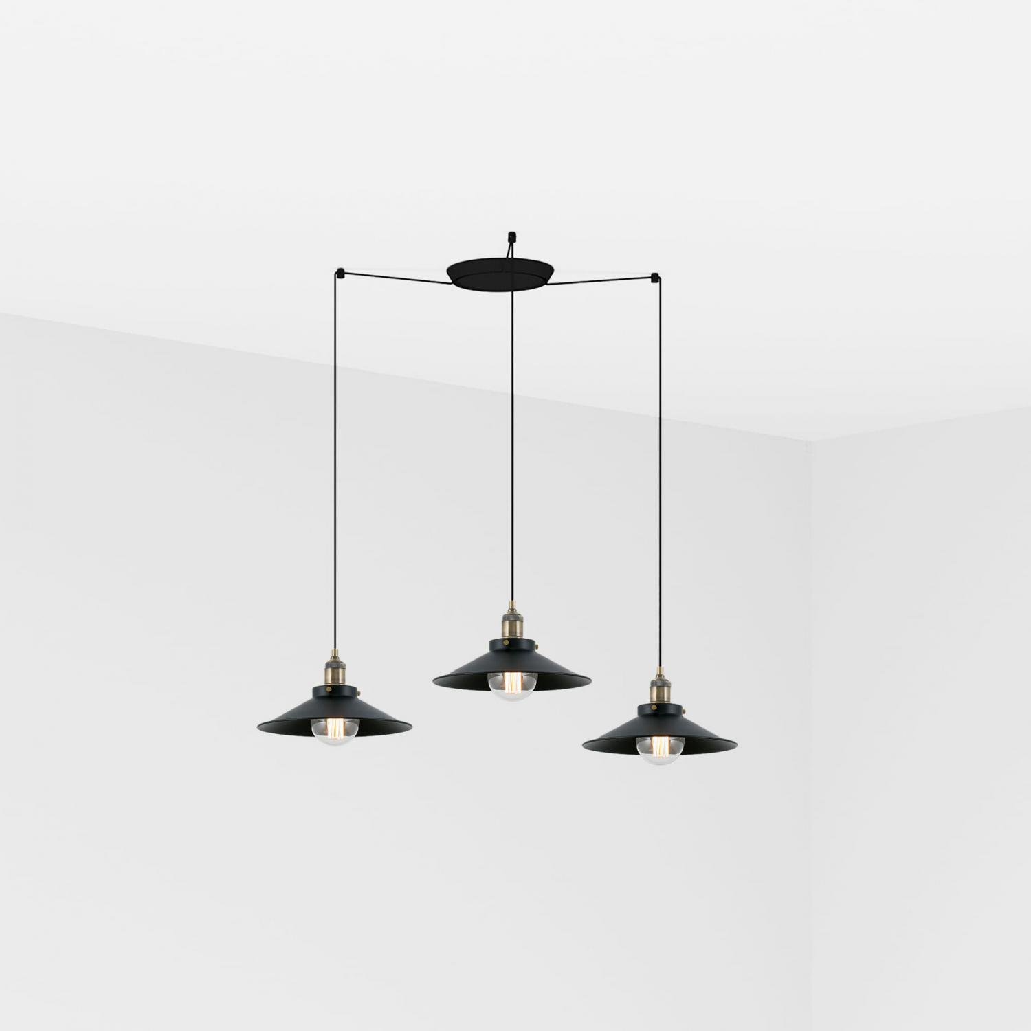 Levně FARO 64133-3L MARLIN závěsné svítidlo, černá, 3L - FARO