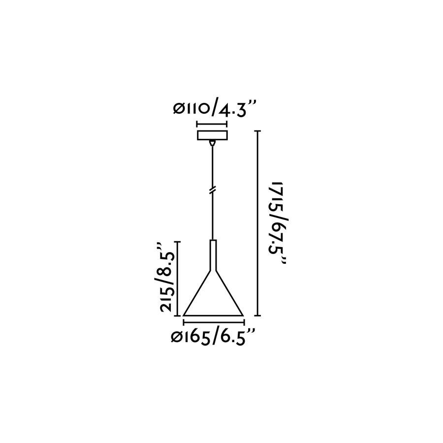 FARO 64160 PAM 165 závěsné svítidlo, černá a zlatá - FARO (obrázek 3)