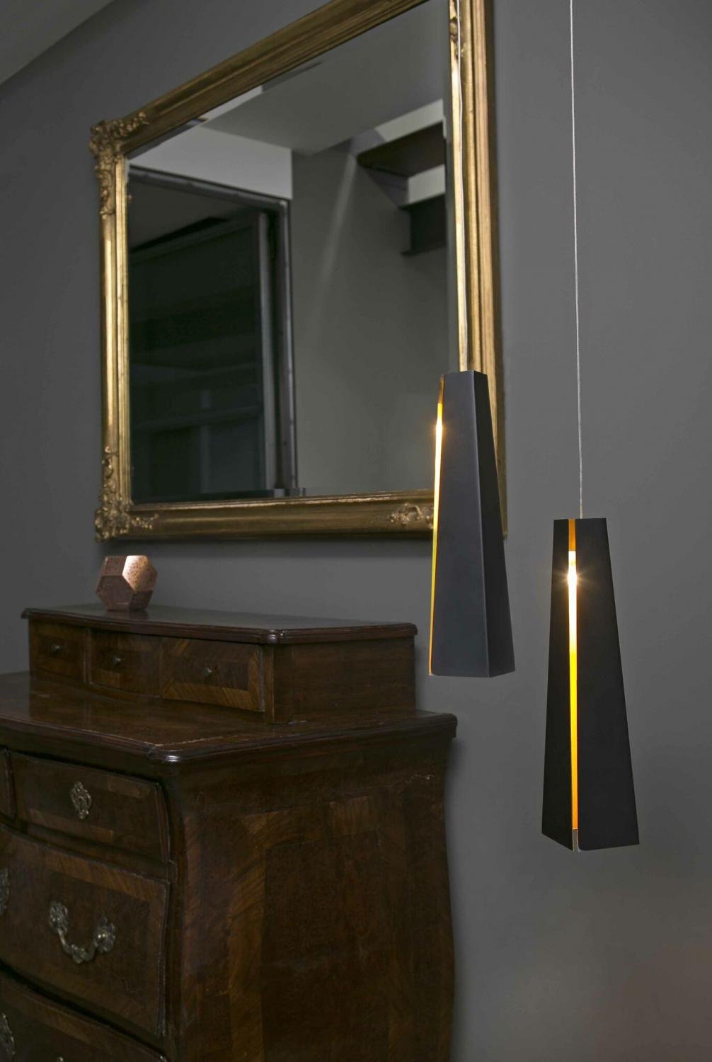 FARO 64172 PLUMA závěsné svítidlo, černá a zlatá - FARO (obrázek 4)