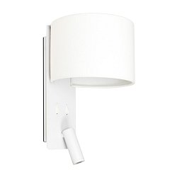 Obrázek pro produkt FOLD nástěnná lampa, bílá, se čtecí lampičkou - FARO