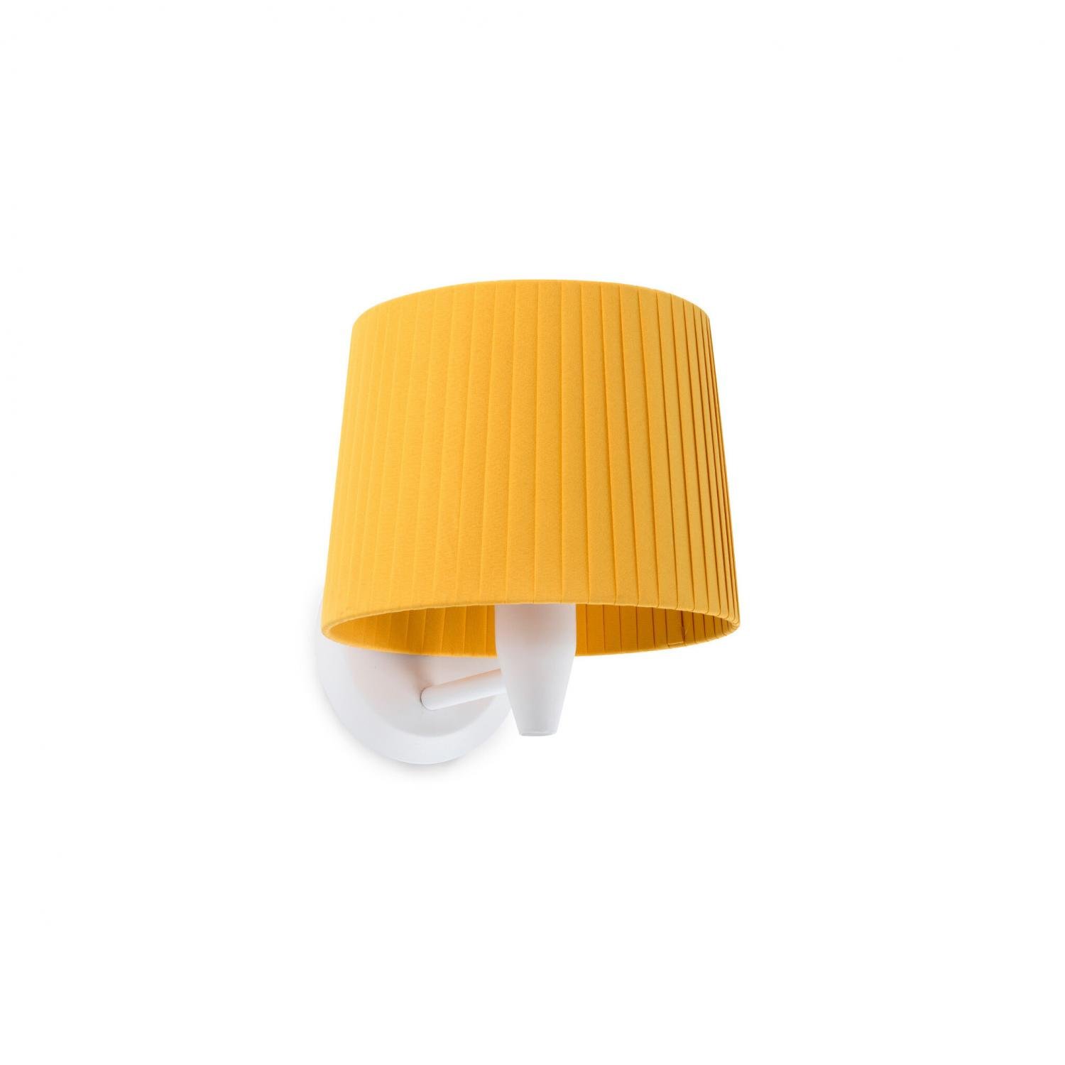 Levně FARO 64306-36 SAMBA bílá/skládaná žlutá nástěnná lampa - FARO