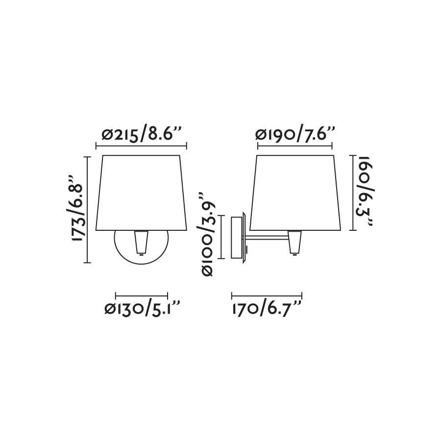 FARO 64307-37 SAMBA černá/skládaná zelená nástěnná lampa - FARO (obrázek 2)