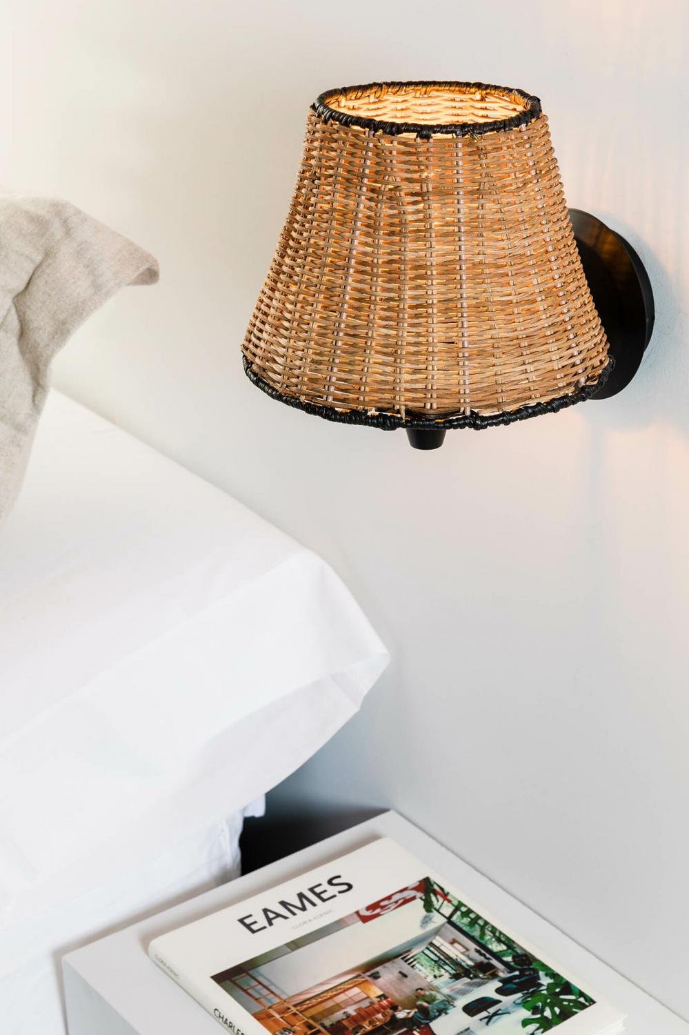 FARO 64307-71 SUMBA černá/ratan nástěnná lampa - FARO (obrázek 3)