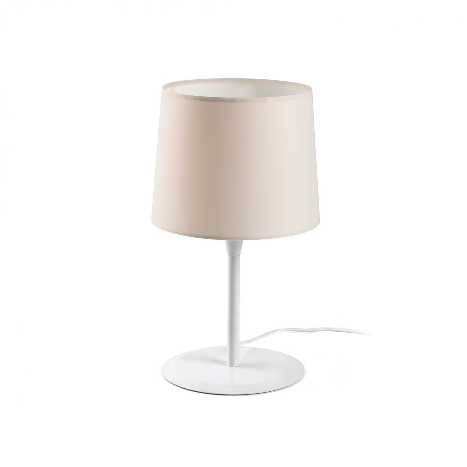 Levně FARO 64310-05 CONGA bílá/béžová stolní lampa - FARO