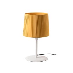 Obrázek pro produkt SAMBA bílá/skládaná žlutá stolní lampa - FARO