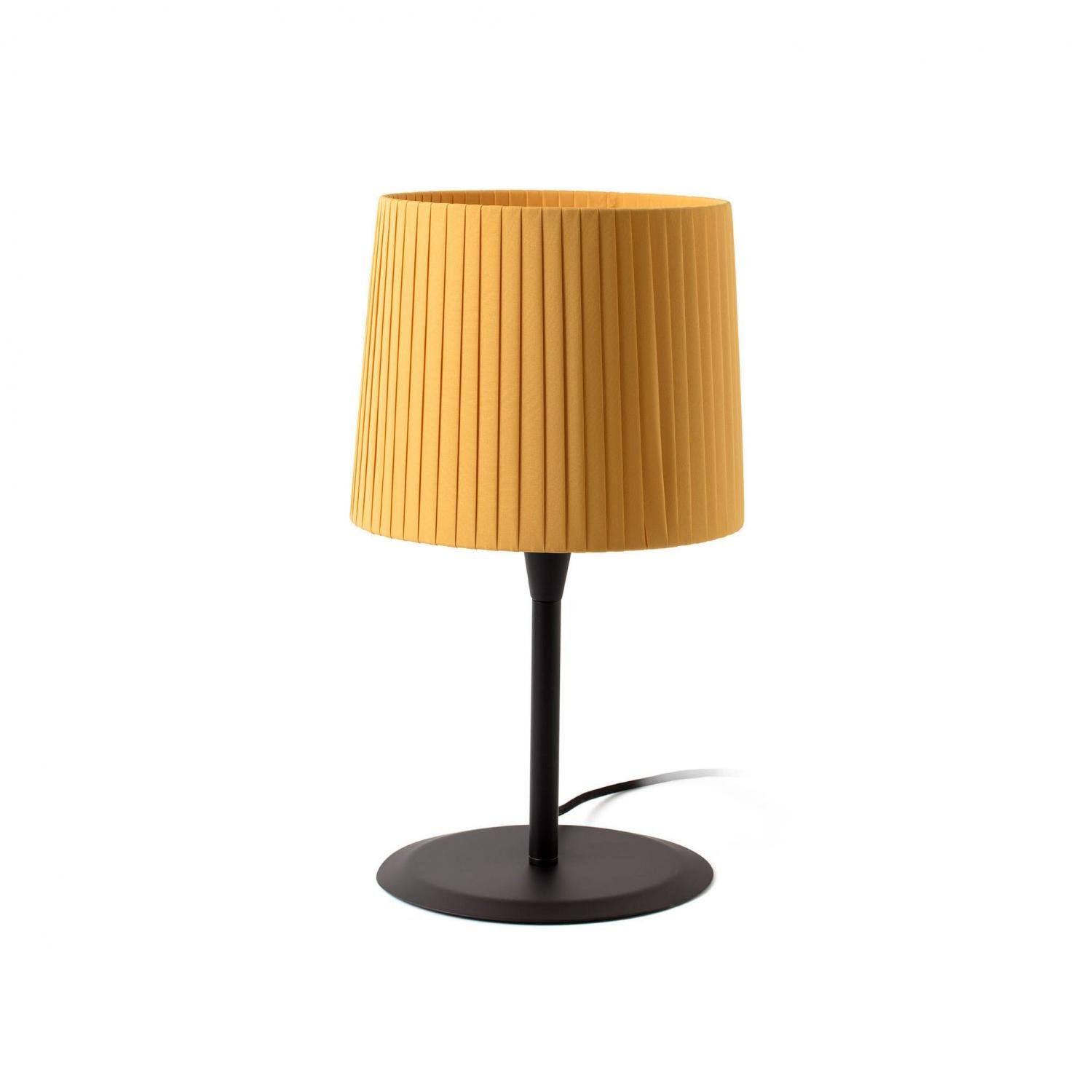 FARO 64311-39 SAMBA černá/skládaná žlutá stolní lampa - FARO
