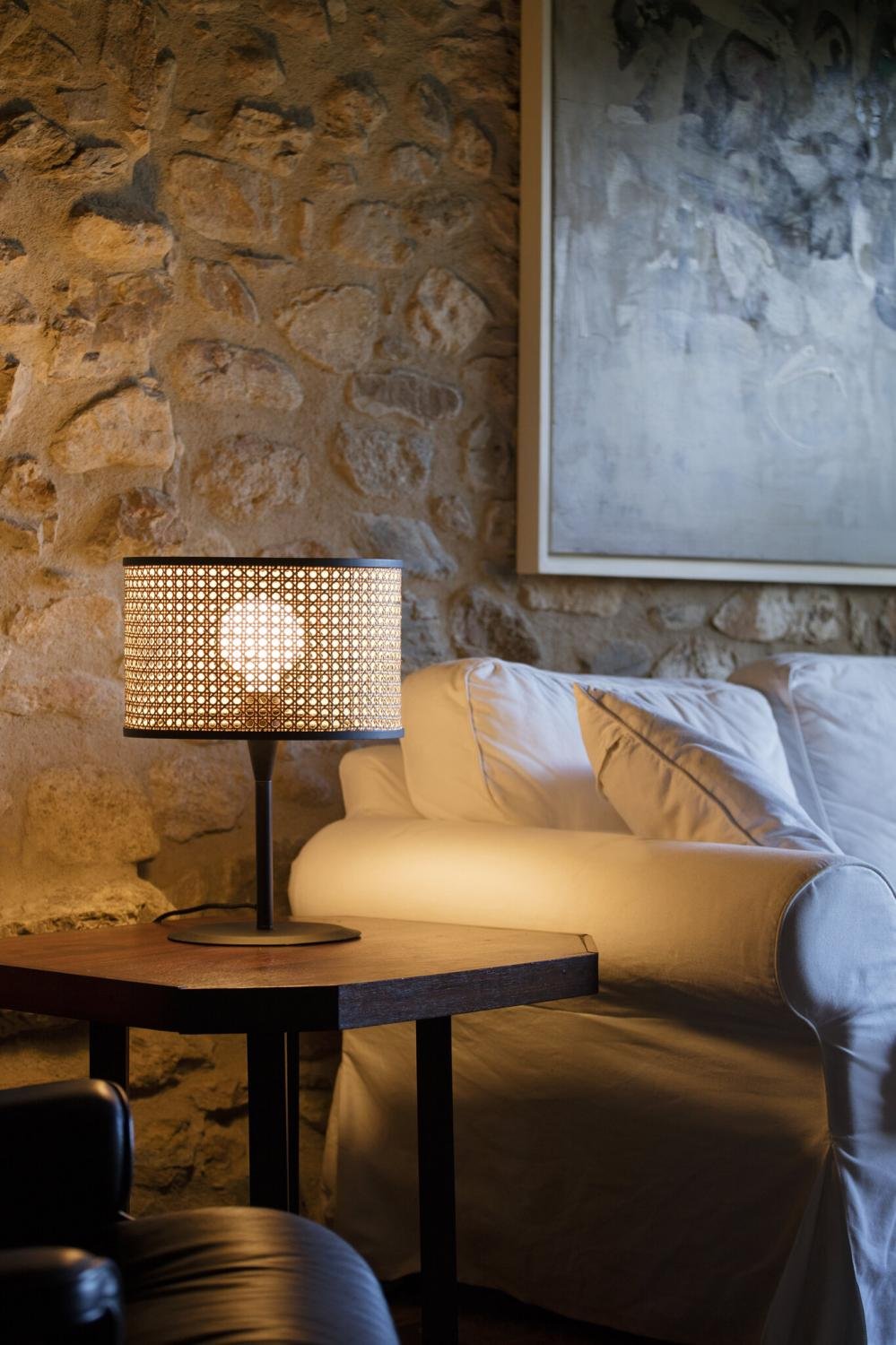 FARO 64311-48 MAMBO černá/ratan stolní lampa - FARO (obrázek 4)