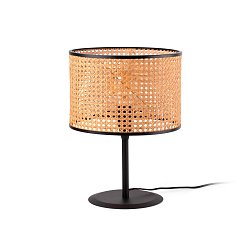 Obrázek pro produkt MAMBO černá/ratan stolní lampa - FARO