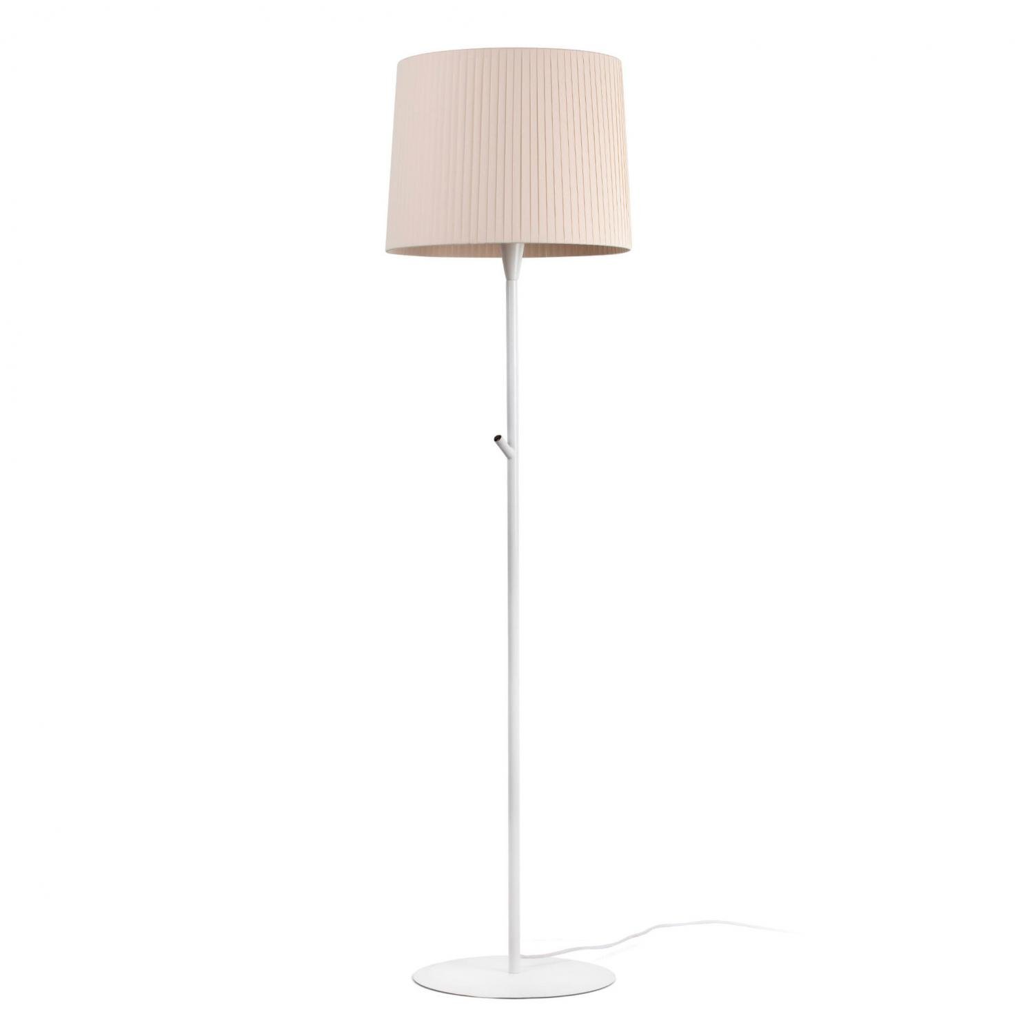FARO 64312-41 SAMBA bílá/skládaná béžová stojací lampa - FARO