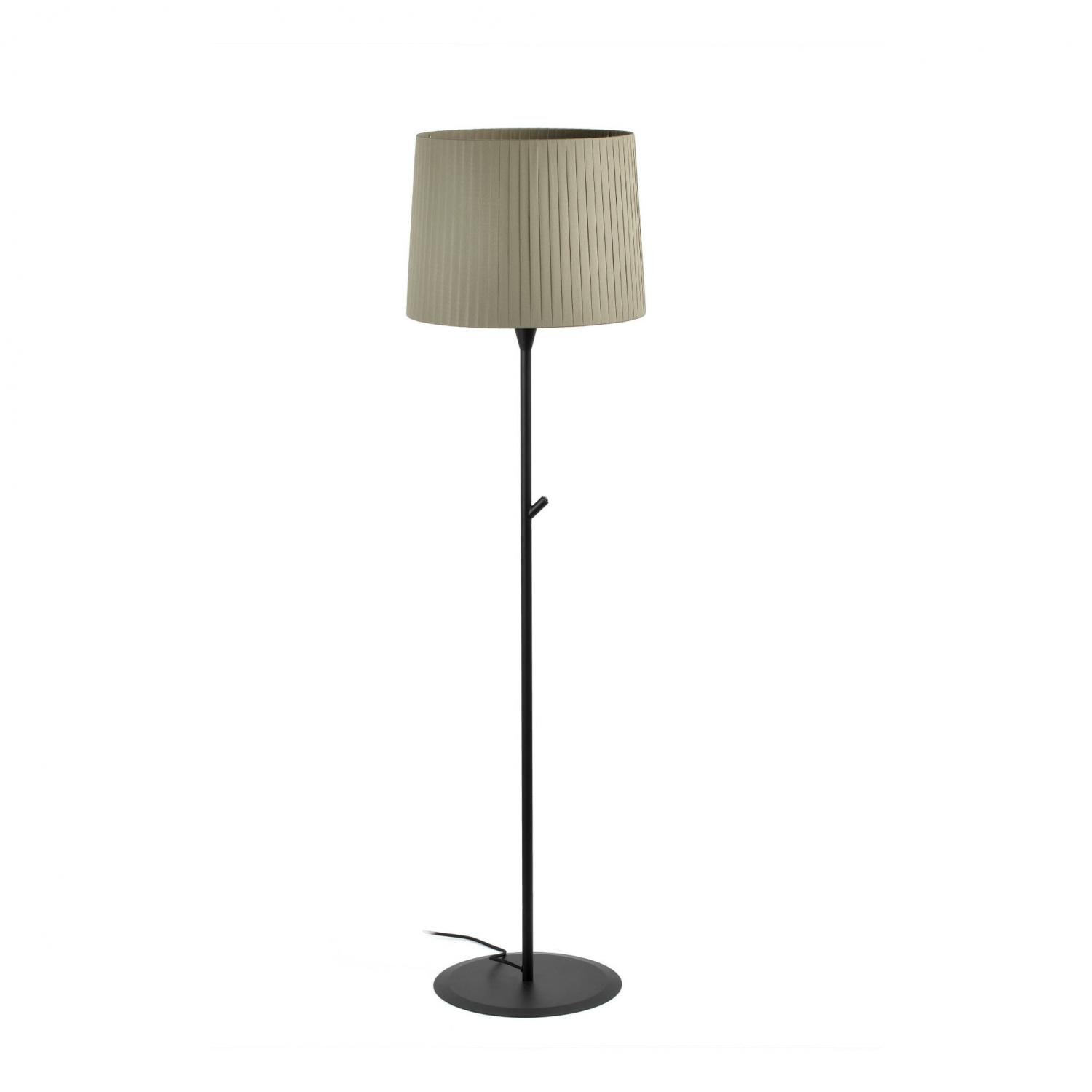 Levně FARO 64313-43 SAMBA černá/skládaná zelená stojací lampa - FARO