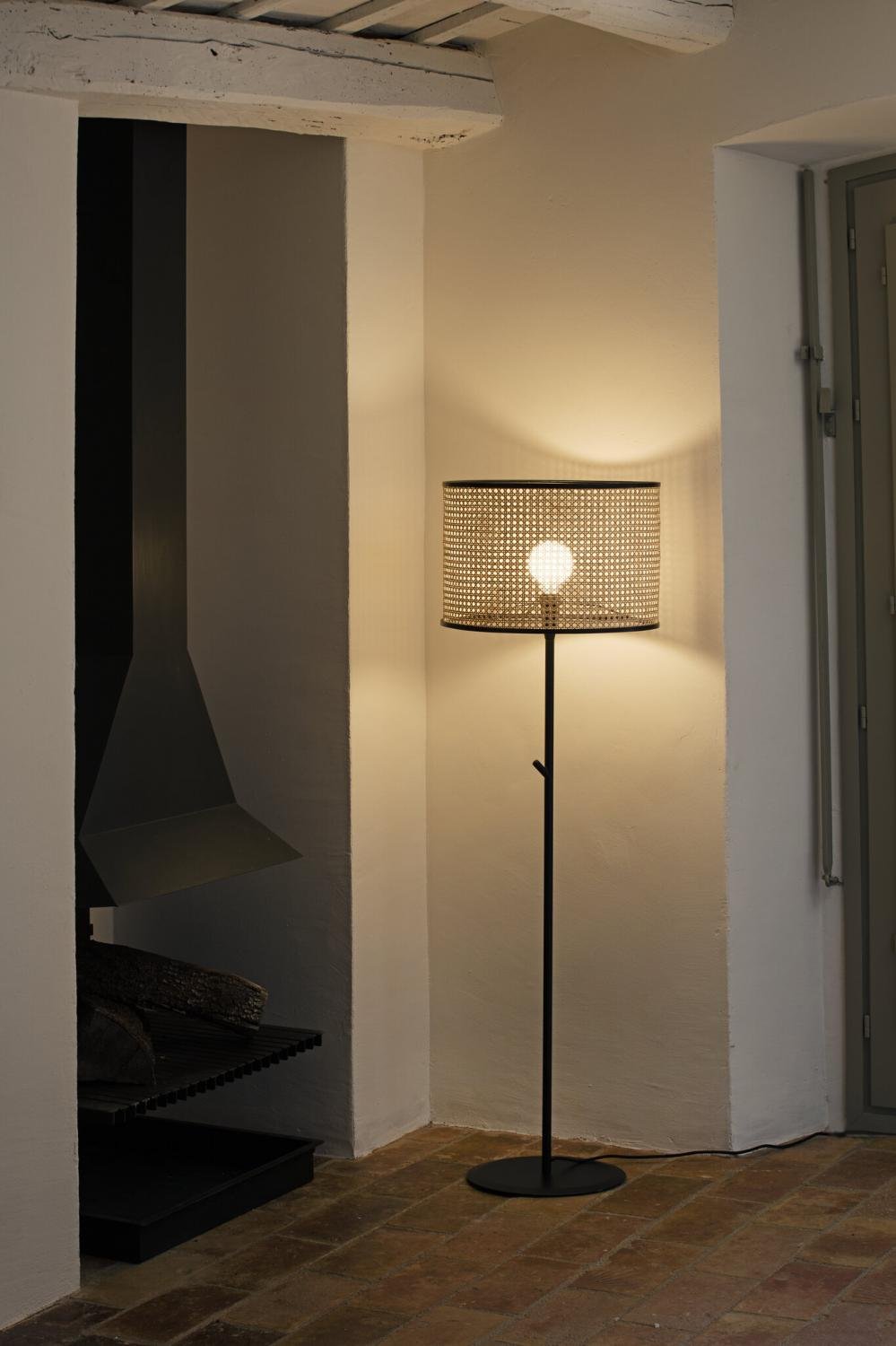 FARO 64313-49 MAMBO černá/ratan stojací lampa - FARO (obrázek 4)