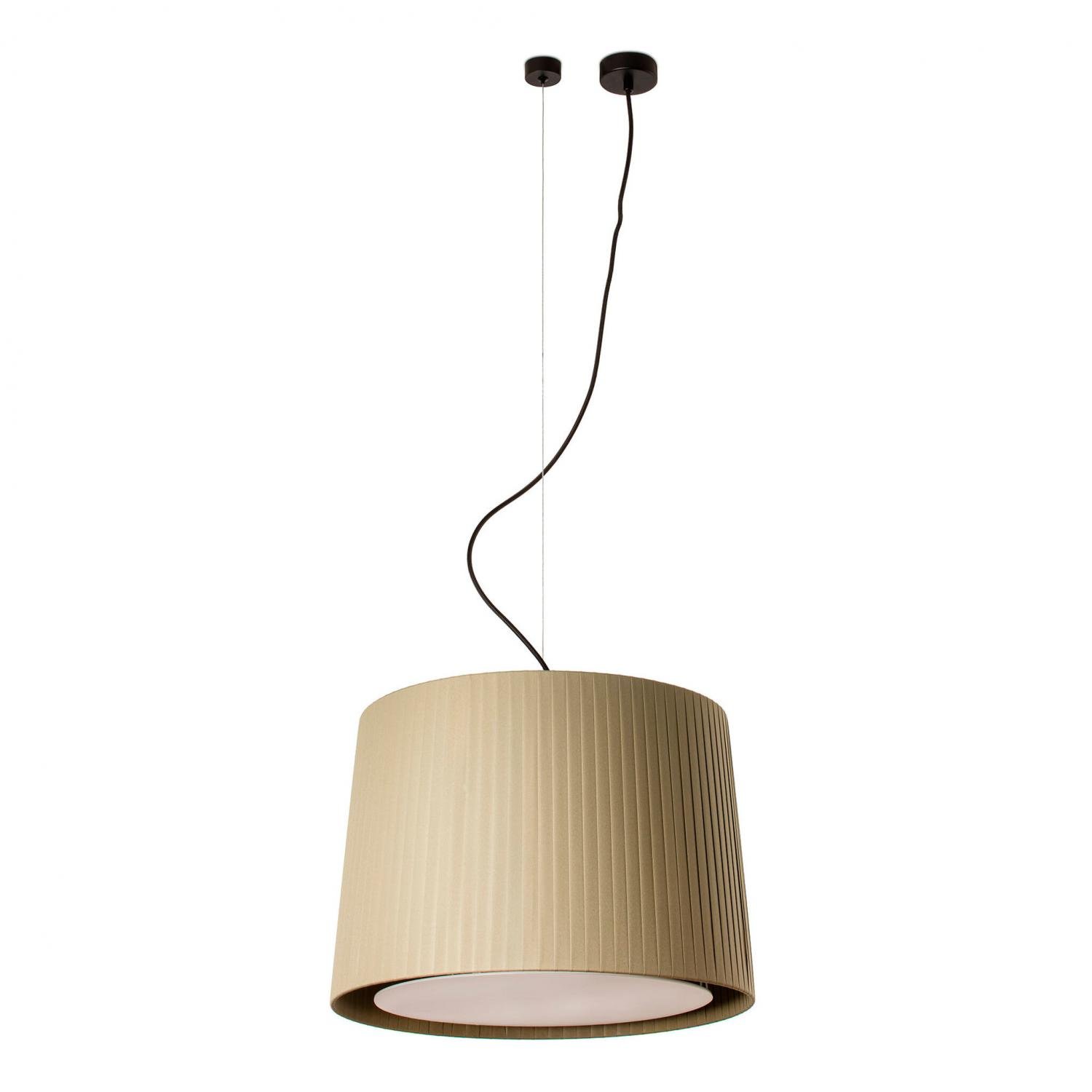 Levně FARO 64314-46 SAMBA závěsné svítidlo, černá/skládaná zelená, pr.450 - FARO