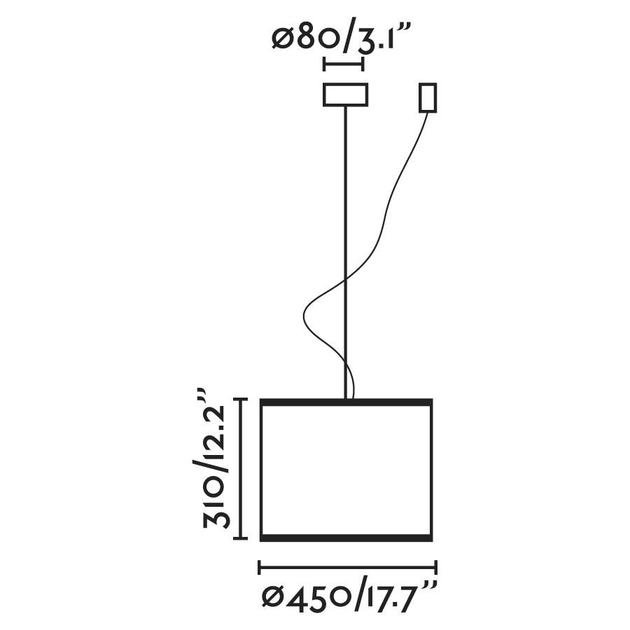 FARO 64314-49 MAMBO závěsné svítidlo, černá/ratan, pr.450 - FARO (obrázek 4)
