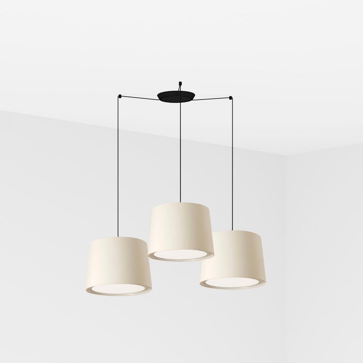 Levně FARO 64314-54-3L CONGA závěsné svítidlo, bílá, 3L - FARO