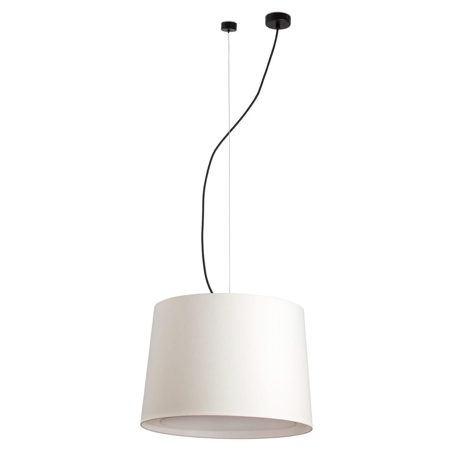 Levně FARO 64314-55 CONGA závěsné svítidlo, černá/béžová, pr.450 - FARO