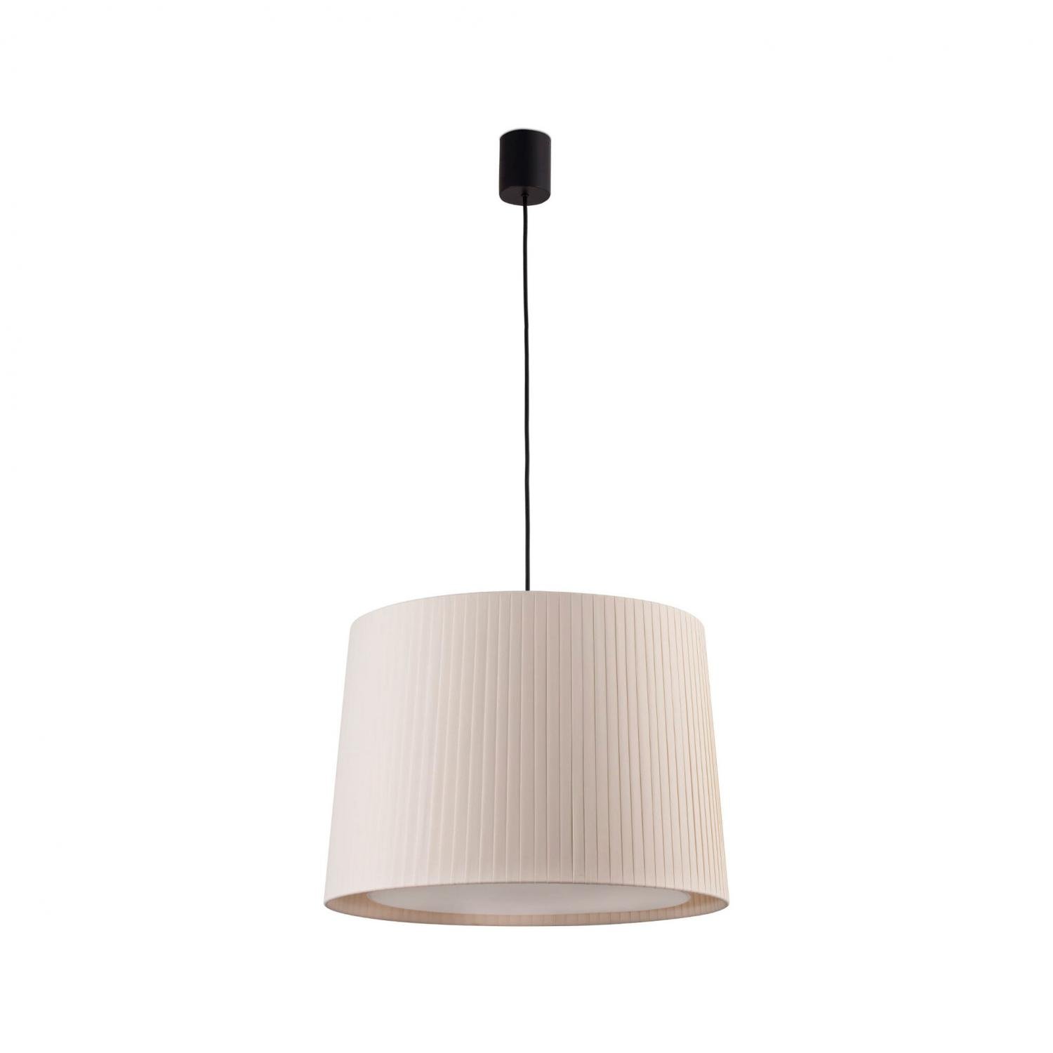 Levně FARO 64315-44 SAMBA závěsné svítidlo, černá/skládaná béžová - FARO