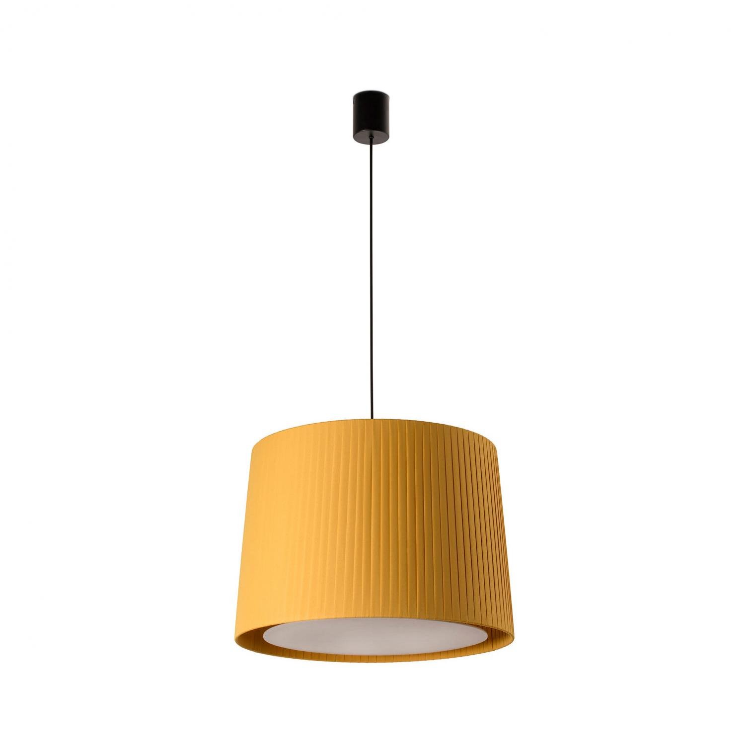 Levně FARO 64315-45 SAMBA závěsné svítidlo, černá/skládaná žlutá - FARO