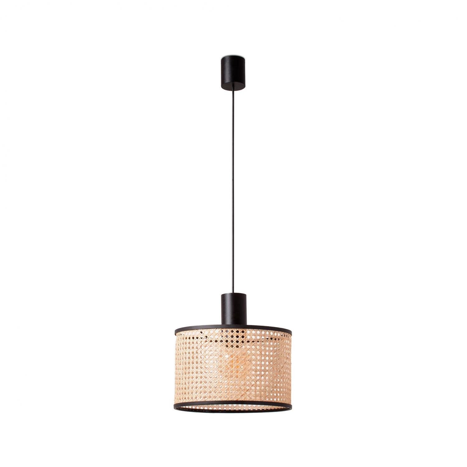 FARO 64315-48 MAMBO 320 závěsné svítidlo, černá/ratan, pr.320 - FARO
