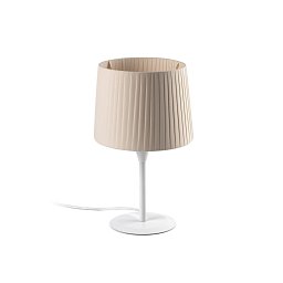 Obrázek pro produkt SAMBA bílá/skládaná béžová mini stolní lampa - FARO