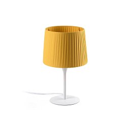 Obrázek pro produkt SAMBA bílá/skládaná žlutá mini stolní lampa - FARO