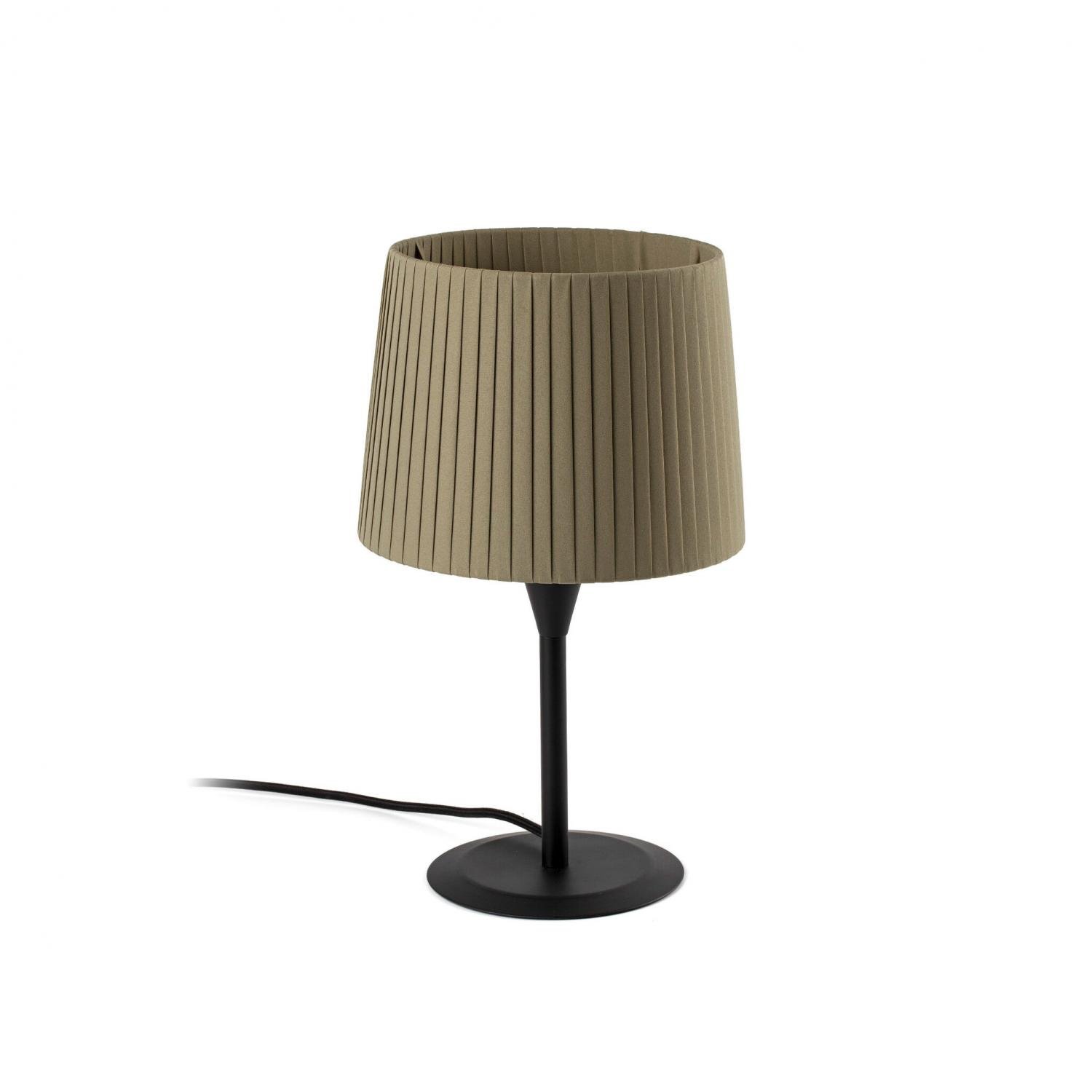 Levně FARO 64317-37 SAMBA černá/skládaná zelená mini stolní lampa - FARO