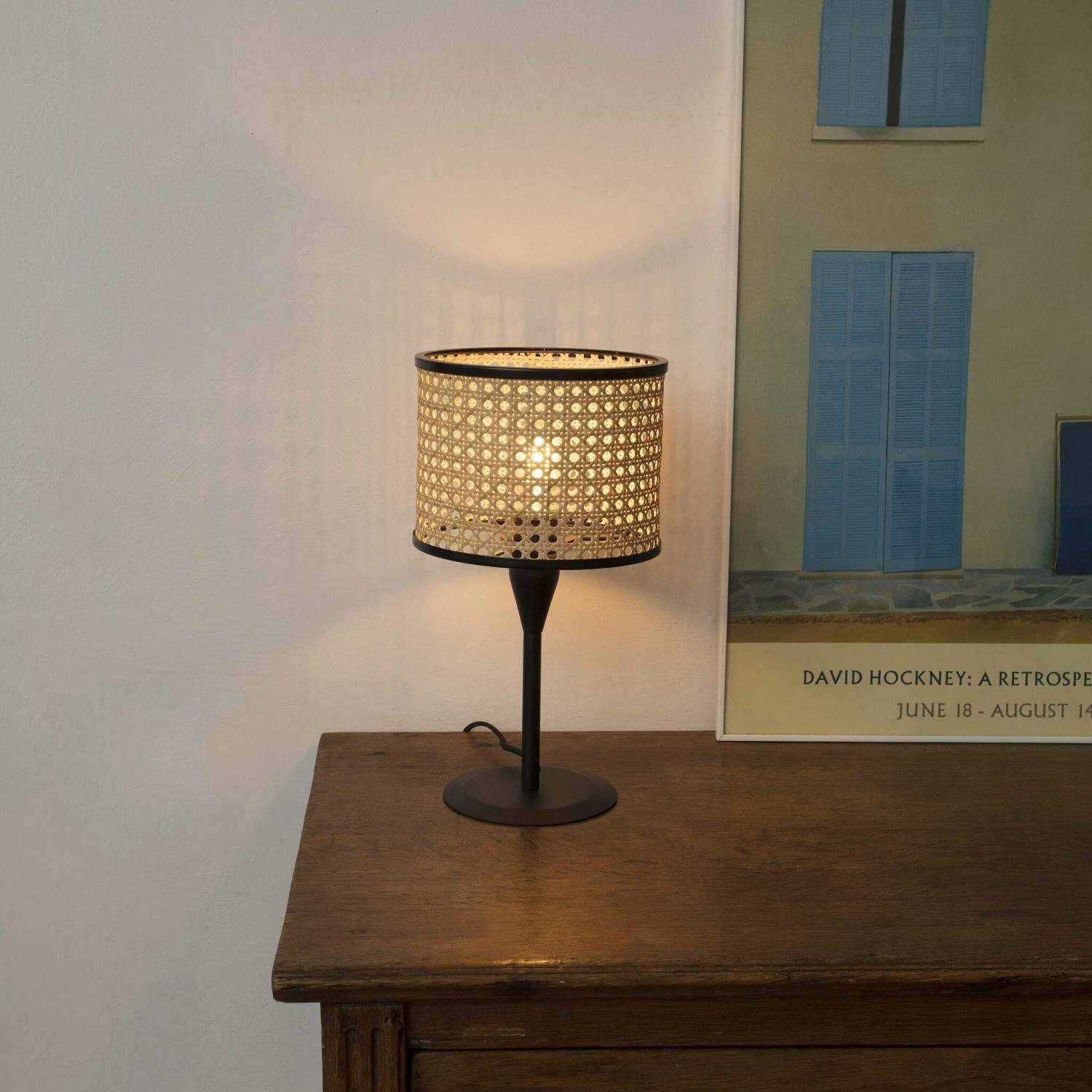 FARO 64317-47 MAMBO S černá/ratan stolní lampa - FARO (obrázek 3)