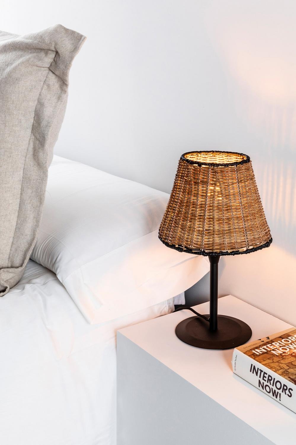 FARO 64317-71 SUMBA černá/ratan mini stolní lampa - FARO (obrázek 2)