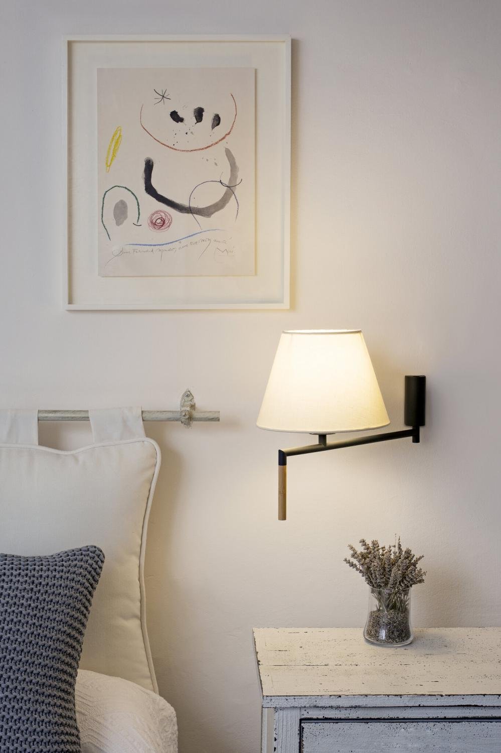 FARO 64400-11 RON nástěnná lampa, tmavě šedá/béžová - FARO (obrázek 4)