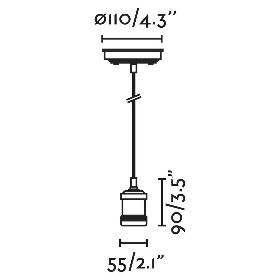 FARO 65134 ART závěsné svítidlo, černá - FARO (obrázek 2)