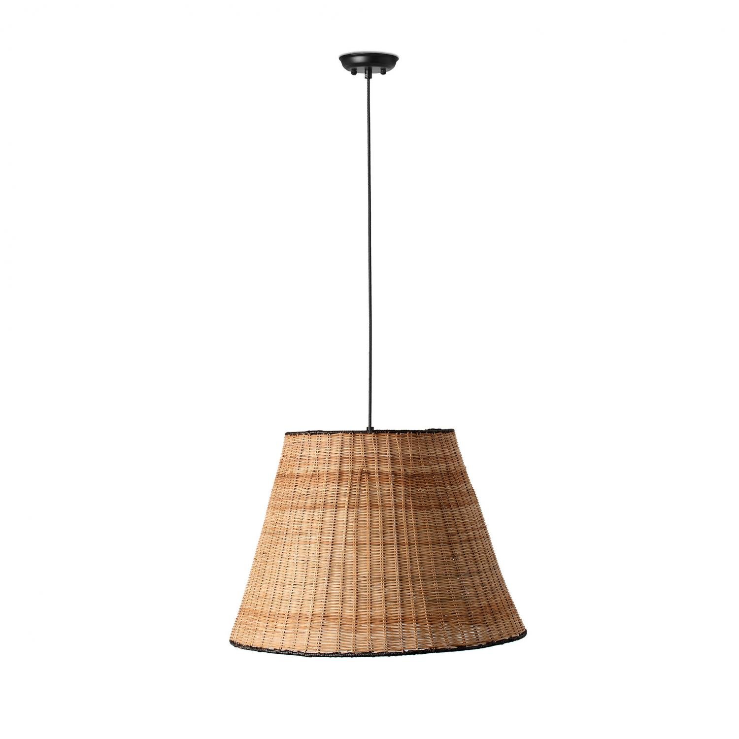 Levně FARO 65134-72 SUMBA závěsné svítidlo, černá/ratan - FARO