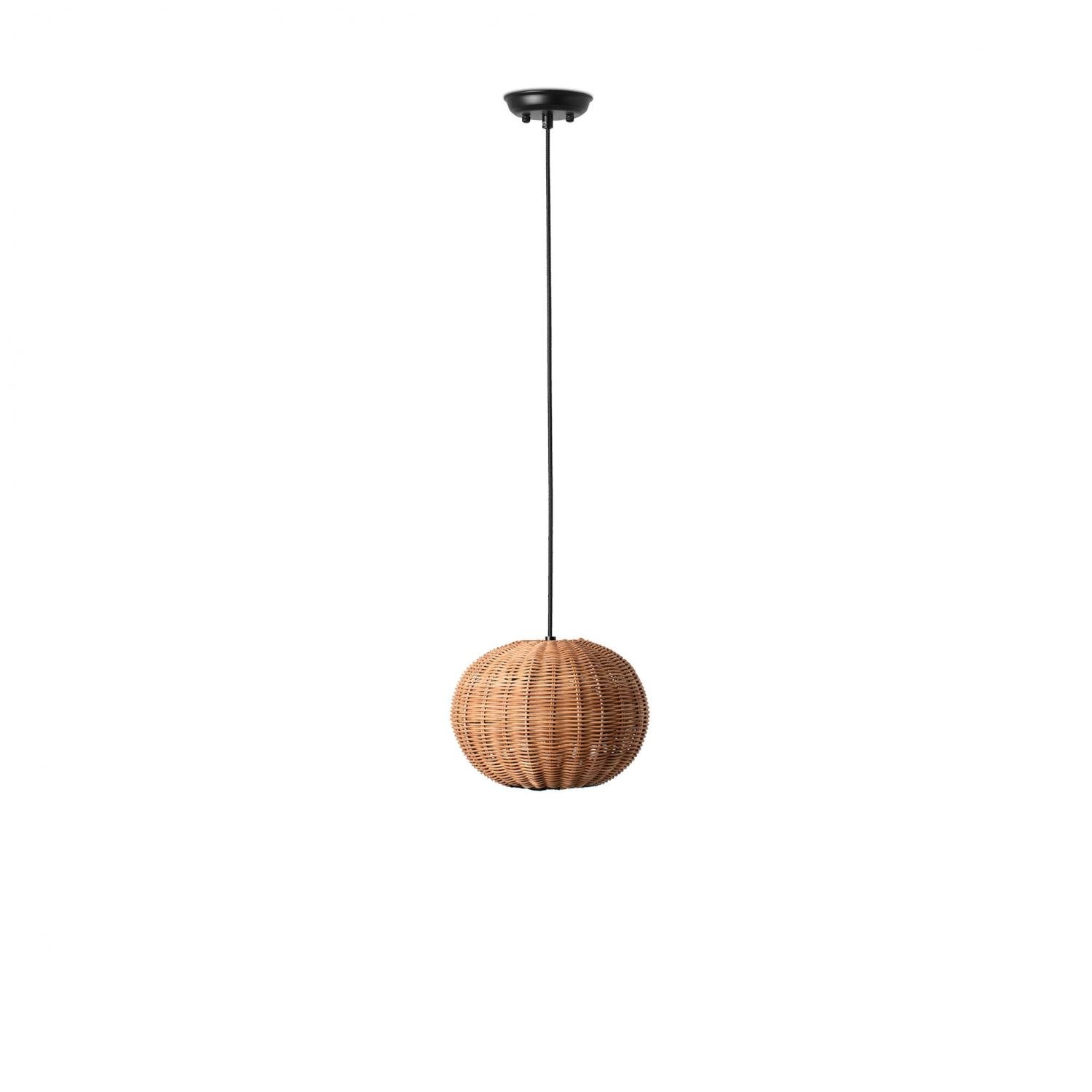 FARO 65134-73 HAKA 250 závěsné svítidlo, černá/ratan - FARO