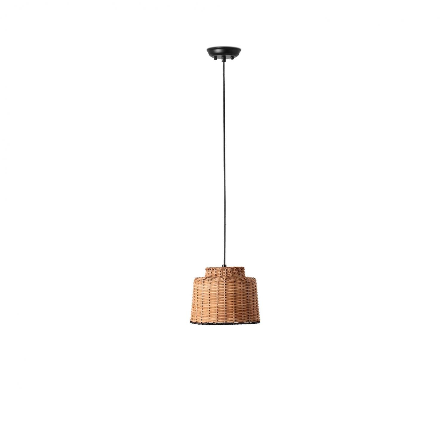 FARO 65134-76 SAIPAN závěsné svítidlo, černá/ratan - FARO