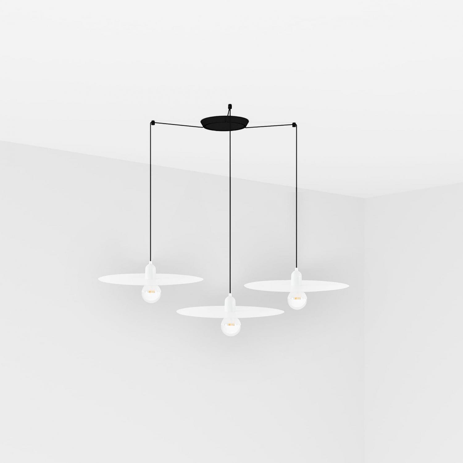 Levně FARO 68146-3L PLAT závěsné svítidlo, bílá, 3L - FARO