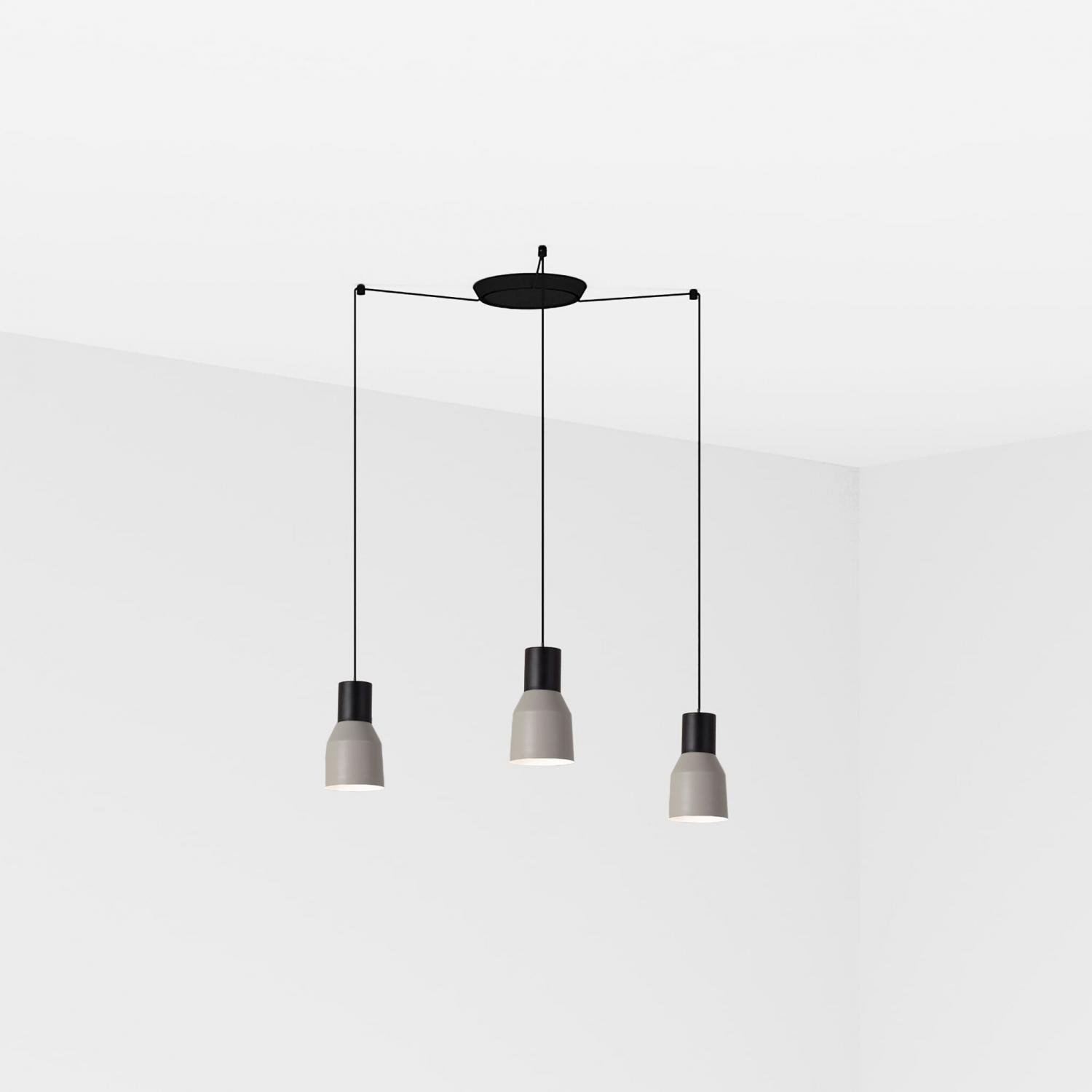 Levně FARO 68591-3L KOMBO 120 závěsné svítidlo, šedá, 3L - FARO