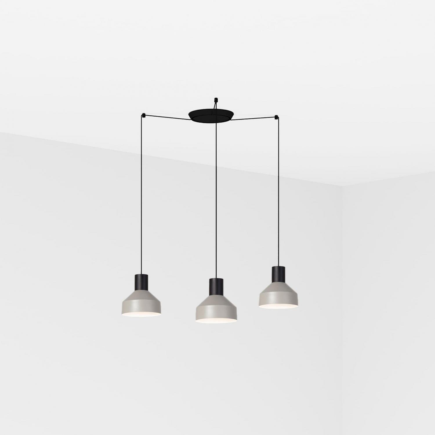 Levně FARO 68593-3L KOMBO 200 závěsné svítidlo, šedá, 3L - FARO