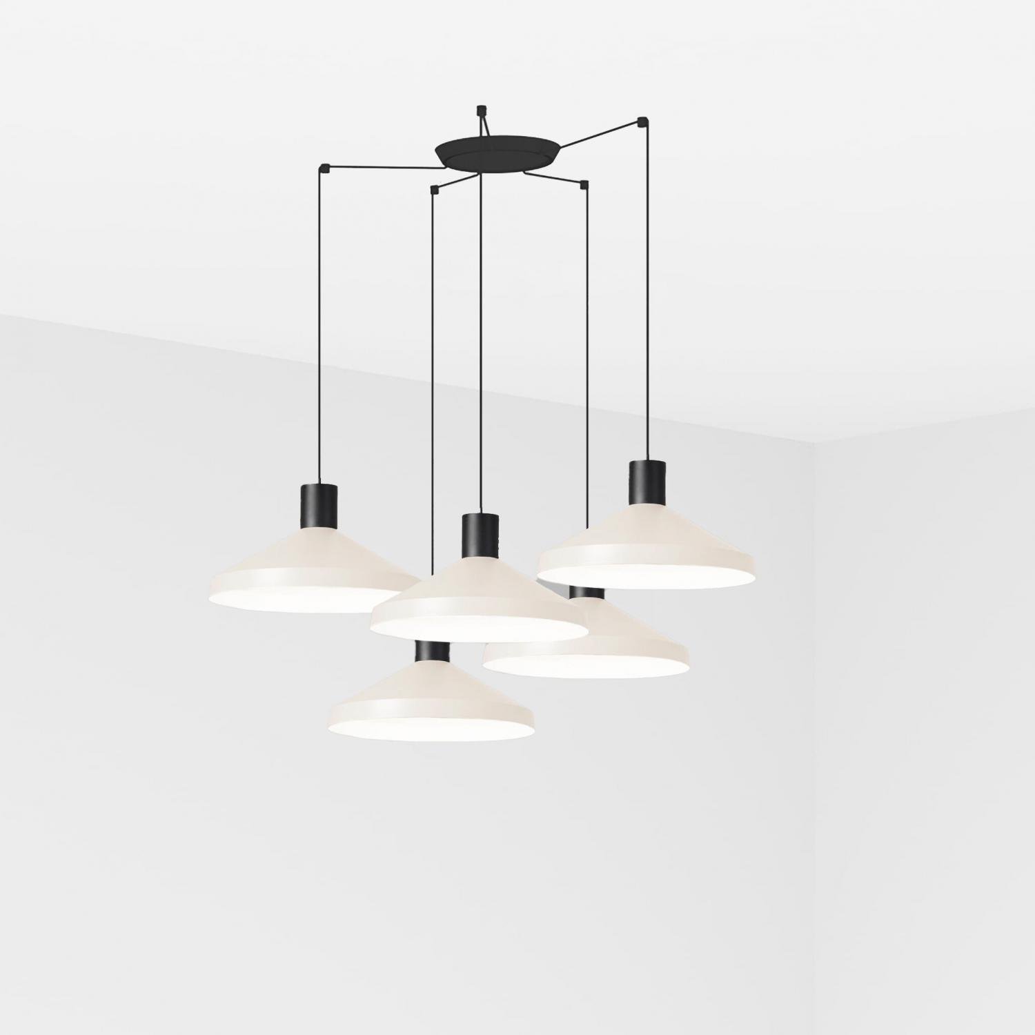 Levně FARO 68596-5L KOMBO 400 závěsné svítidlo, béžová, 5L - FARO