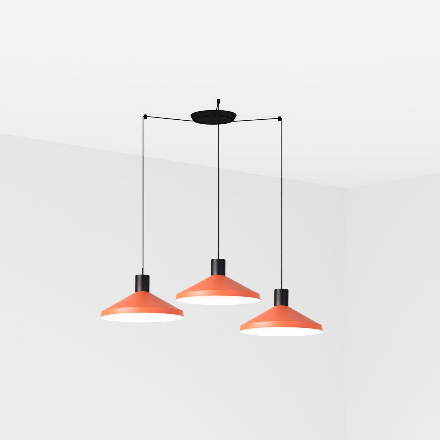 Levně FARO 68597-3L KOMBO 400 závěsné svítidlo, terakota, 3L - FARO