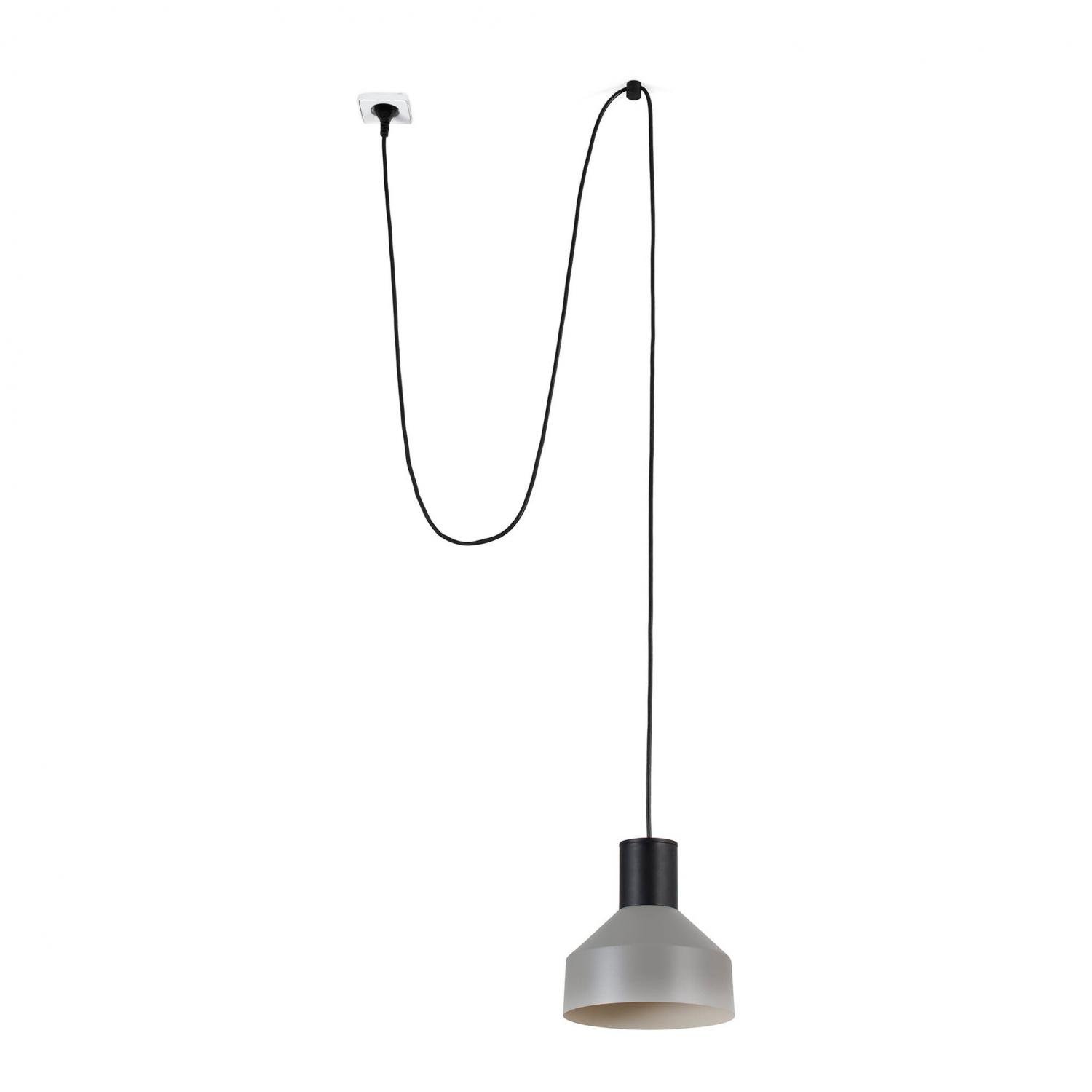Levně FARO 68604-64 KOMBO 200 závěsné svítidlo, šedá, se zástrčkou - FARO