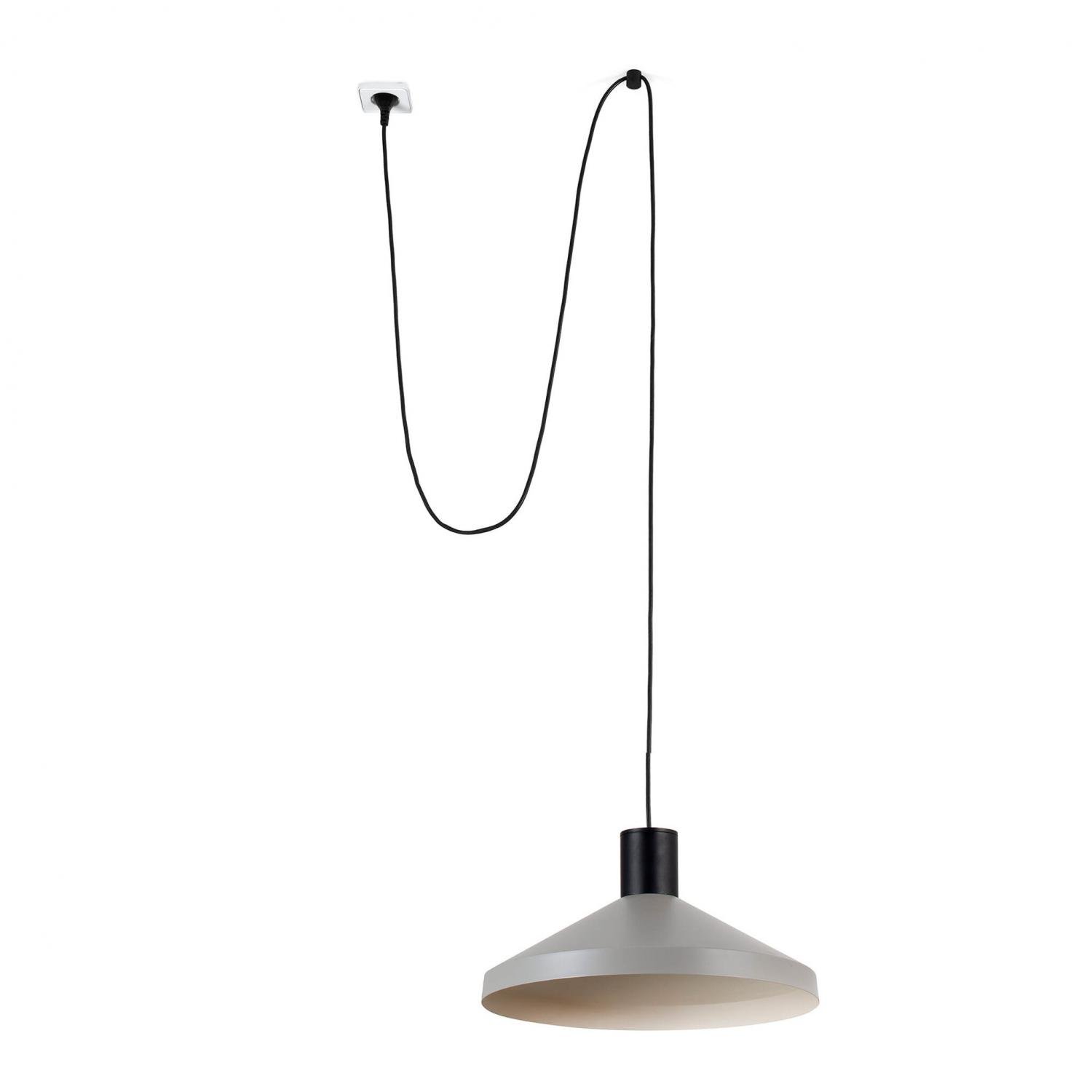 Levně FARO 68604-66 KOMBO 400 závěsné svítidlo, šedá, se zástrčkou - FARO