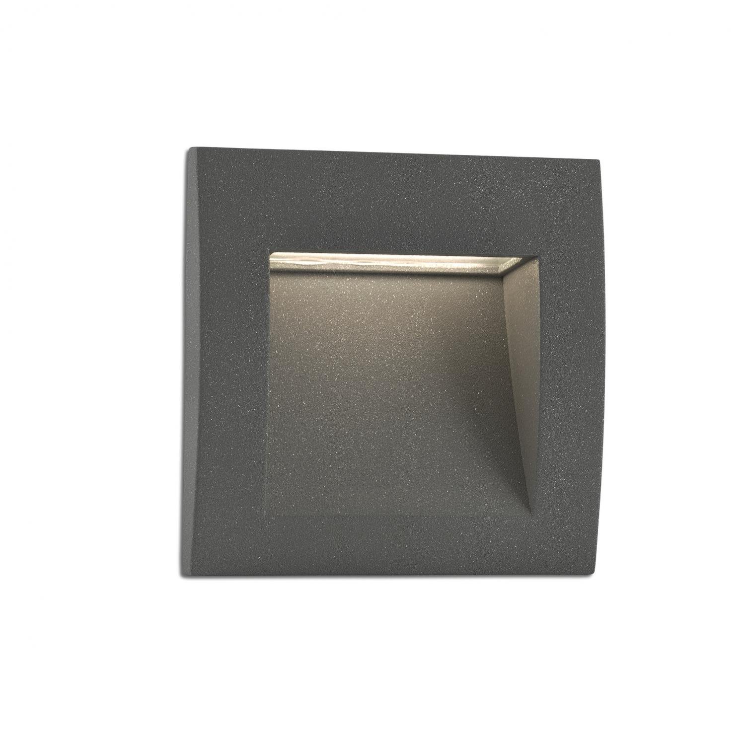 Levně FARO 70148 SEDNA SQ 140 zapuštěné svítidlo do zdi, tmavě šedá - FARO