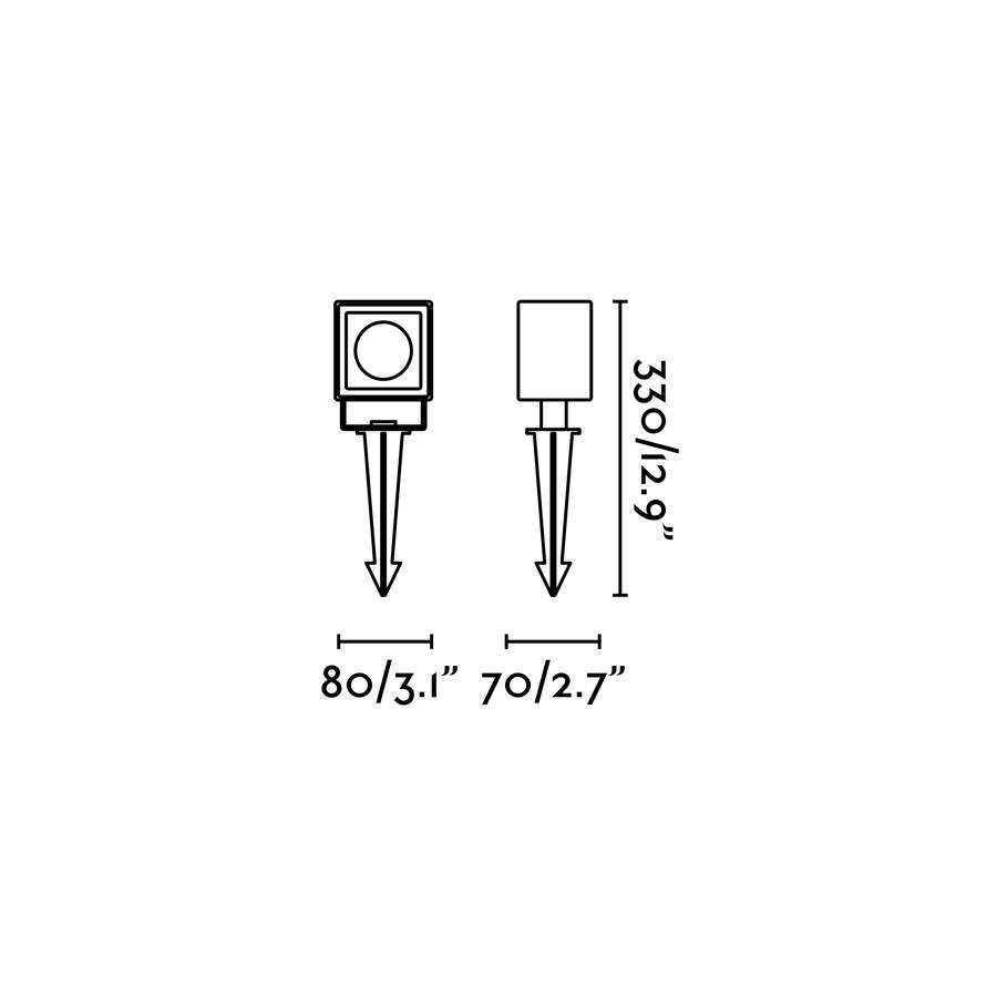 FARO 70151 SOBEK LED bodové svítidlo, černá, se zápichem - FARO (obrázek 3)