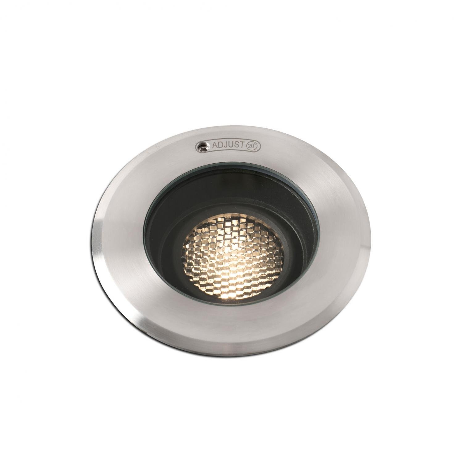 FARO 70305 GEISER 80 zapuštěné svítidlo do stropu, nerez, šedá - FARO