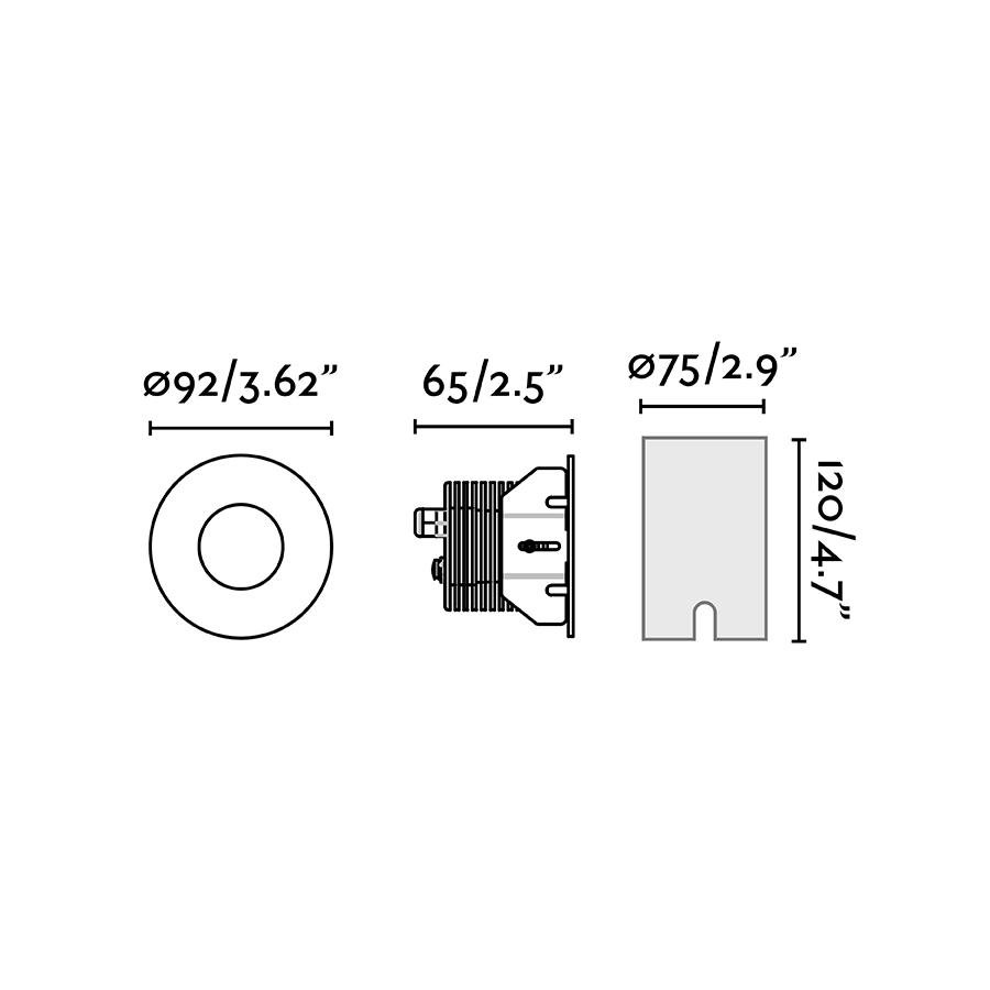 FARO 70729 GRUND 92 zapuštěné svítidlo, nerez, 13W - FARO (obrázek 3)
