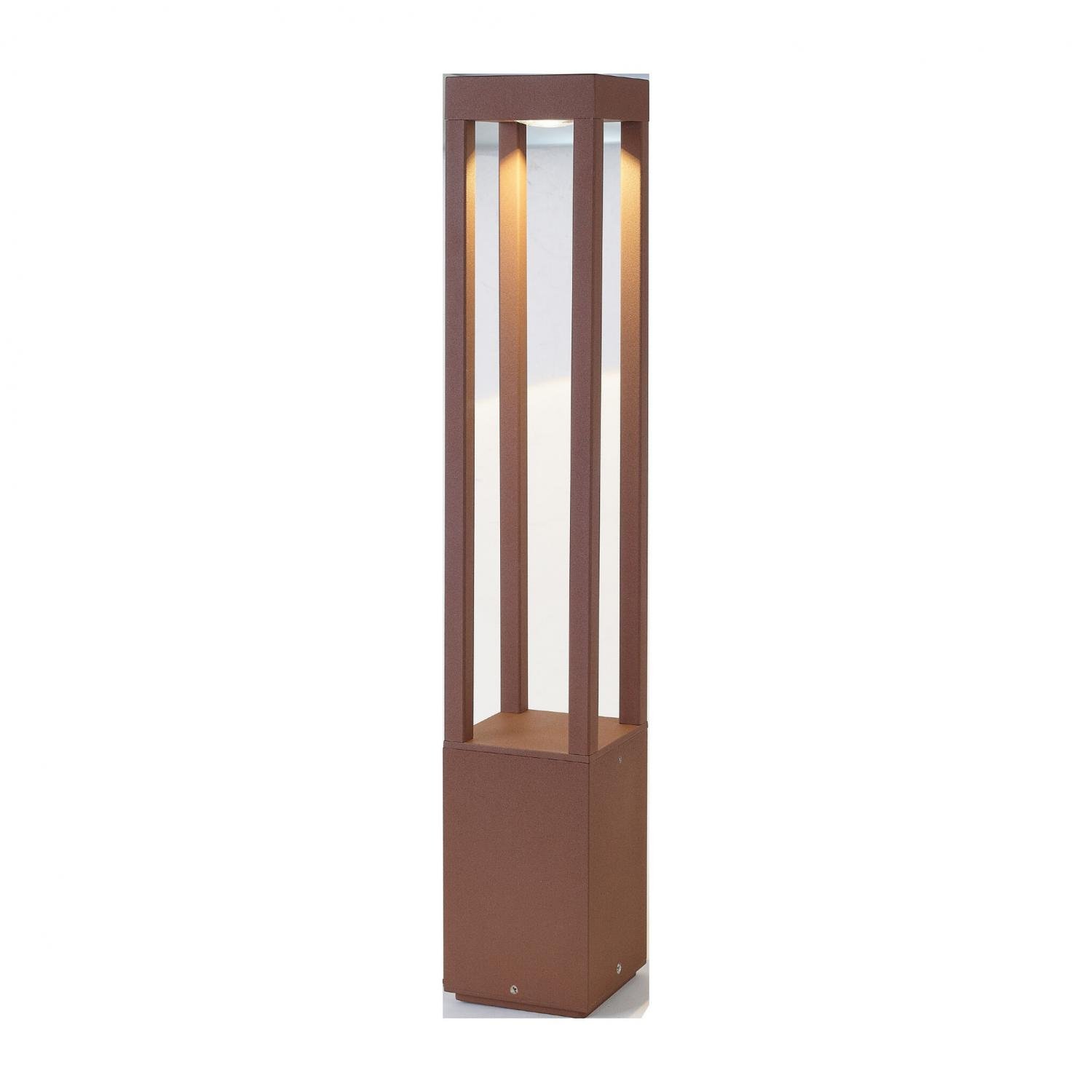 Levně FARO 70754 AGRA 650 sloupková lampa, rezavá - FARO