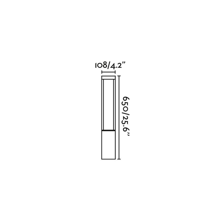 FARO 70754 AGRA 650 sloupková lampa, rezavá - FARO (obrázek 4)
