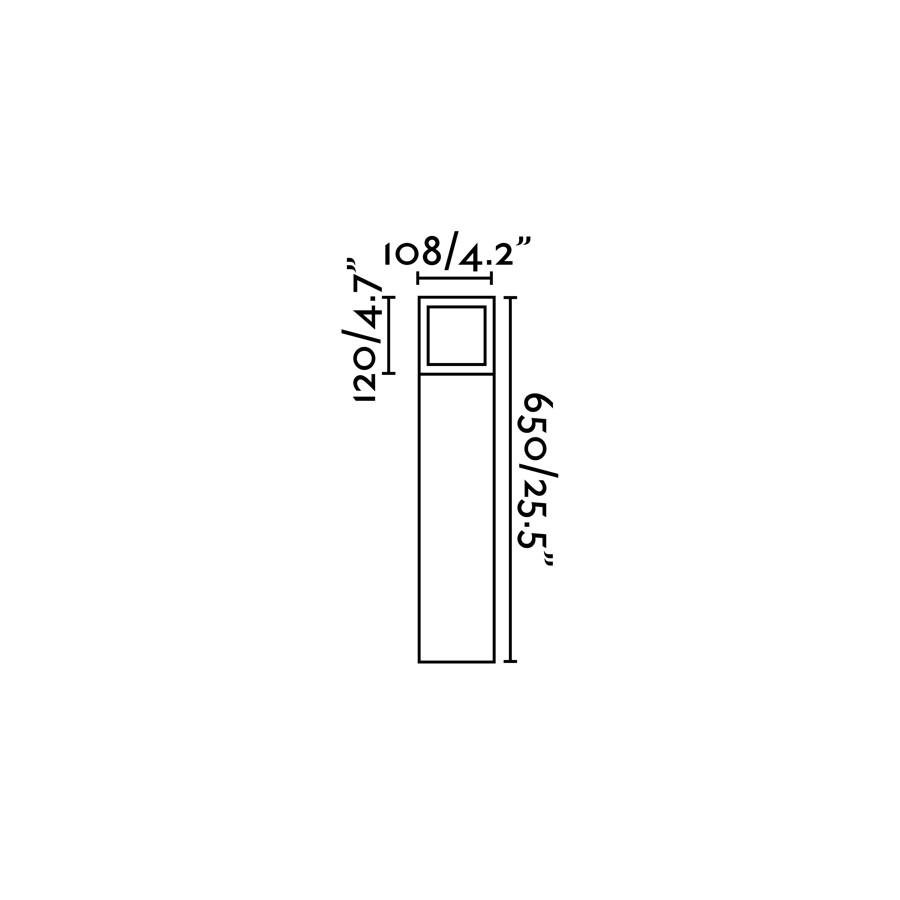 FARO 70761 ONZE sloupková lampa, tmavě šedá - FARO (obrázek 2)