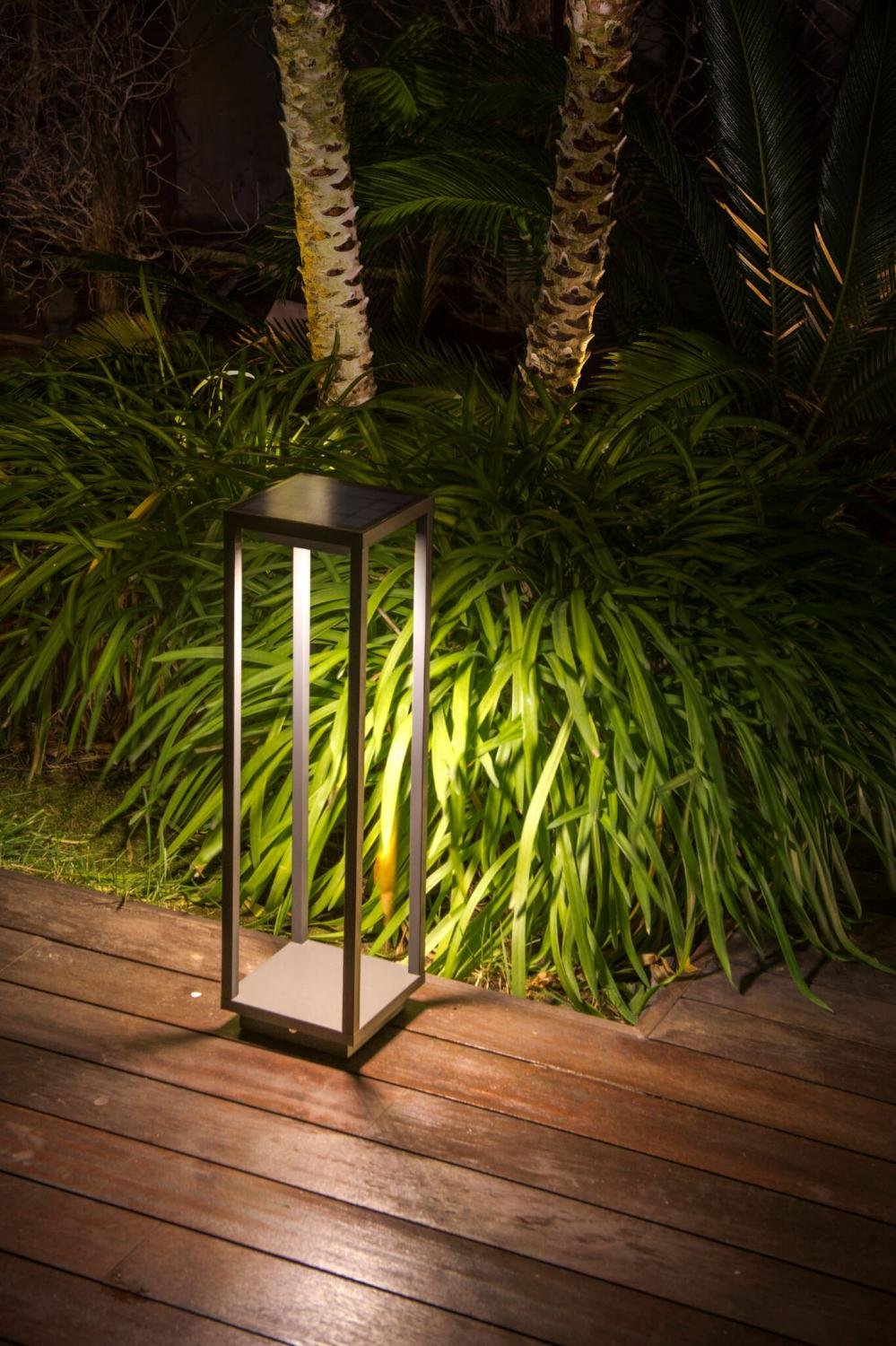 FARO 70774 SAURA LED solární sloupková lampa, tmavě šedá - FARO (obrázek 2)