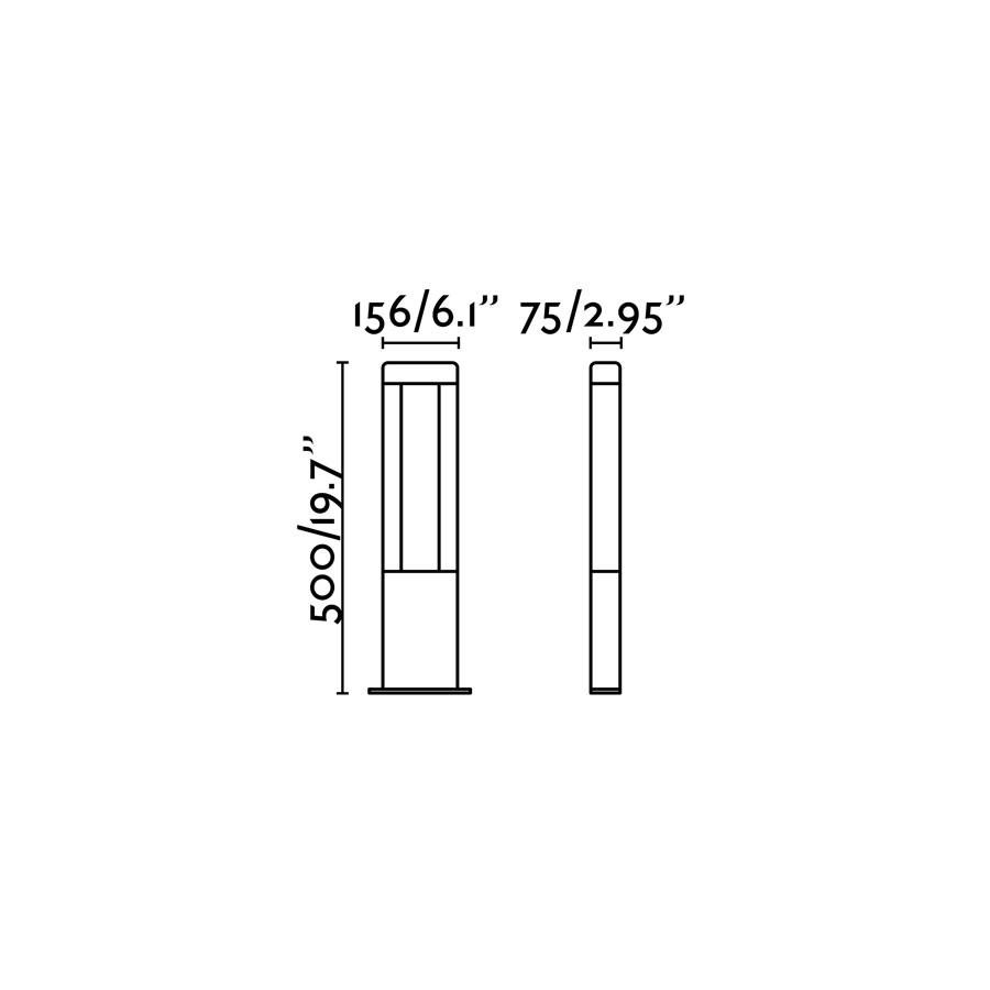 FARO 71216 NANDA 500 sloupková lampa, tmavě šedá - FARO (obrázek 3)