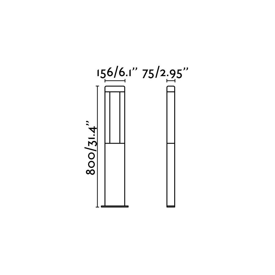 FARO 71217 NANDA 800 sloupková lampa, tmavě šedá - FARO (obrázek 3)